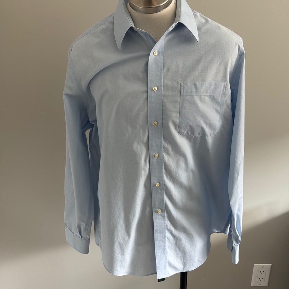 Marshall Fields Blue Dress Shirt Classic Button-Down
